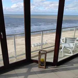 Luxury App, Frontal Sea View + South Terrace + Garage Apartment Middelkerke